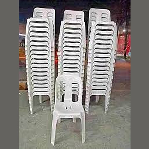 stackable white plastic for hire in lagos