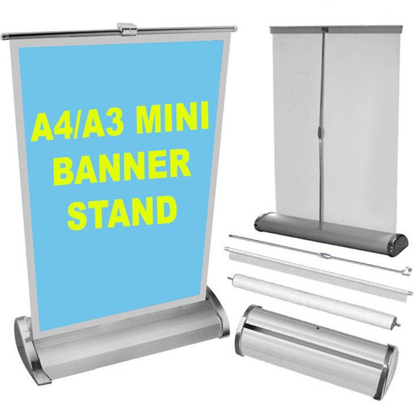 Takeaway Sign Pop Roll Pull Up Exhibition Display Stand A4 A3