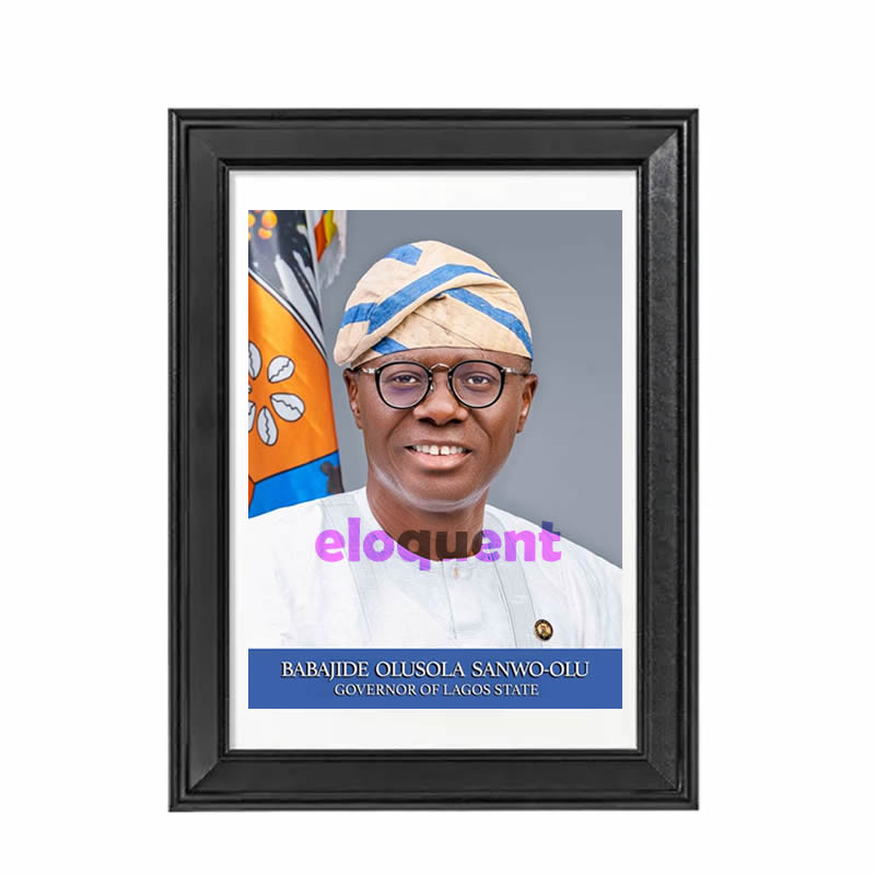 Governor Babajide Sanwo-Olu - Official Framed Portraits Of Lagos State ...