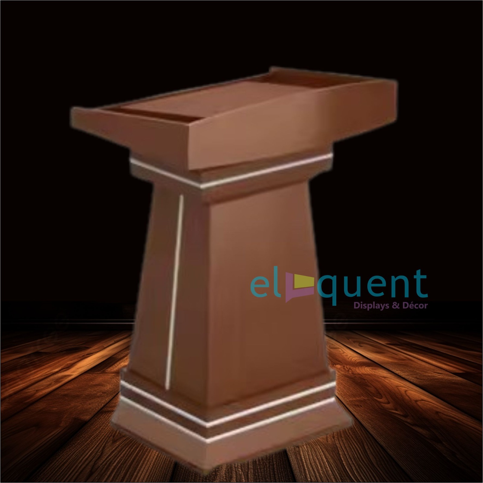 modern wooden podium church pulpit