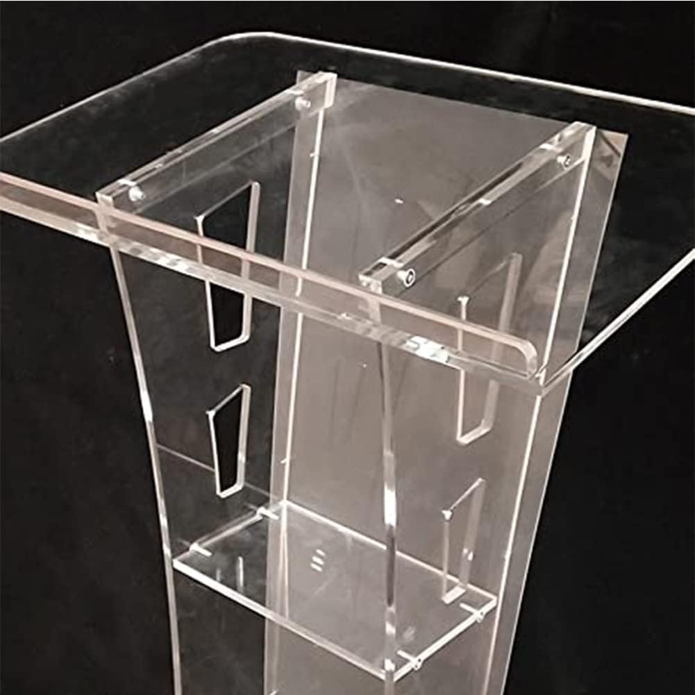 portable acrylic pulpit with light