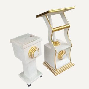 Modern pulpit and offering box lagos