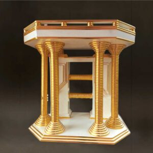 four pillar gold stripe pulpit lagos
