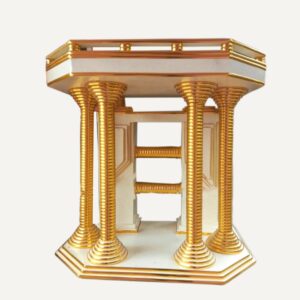 four pillar gold stripe pulpit