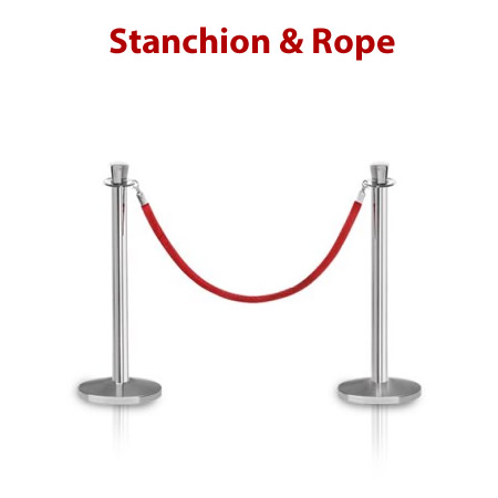 stanchion and rope hire