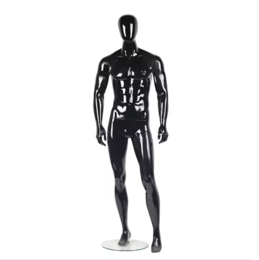 black color fiberglass full body muscle man mannequin