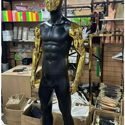 male gold mannequin