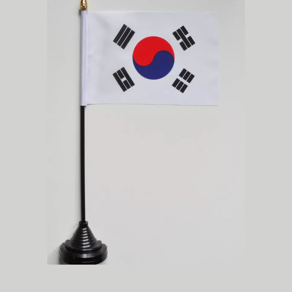 south korea table flag