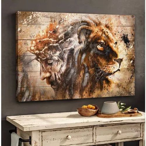 lion of judah landscape canvas