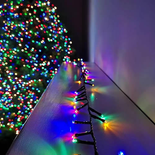 multi colored waterfall christmas light lagos