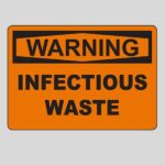 "Warning infectious waste sign for medical facilities in Lagos"