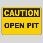 "Buy caution open pit sign – where to buy safety signs in Lagos"