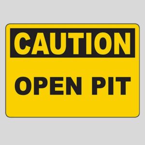 "Buy caution open pit sign – where to buy safety signs in Lagos"