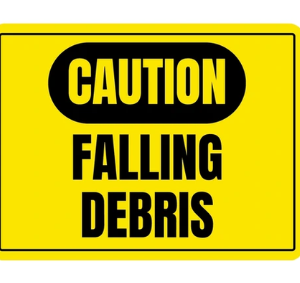 "Caution falling debris safety sign for sale in Lagos"