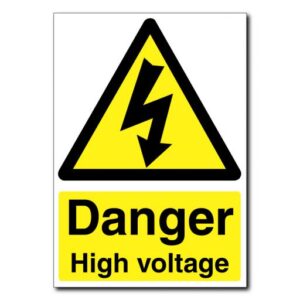 "Durable danger high voltage safety sign from Lagos warning sign suppliers"