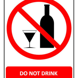 "Buy no alcohol safety sign – Lagos sign installation service"