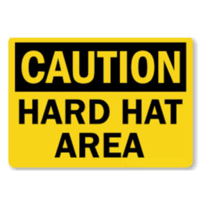 "Caution hard hat area reflective safety sign for sale in Lagos"