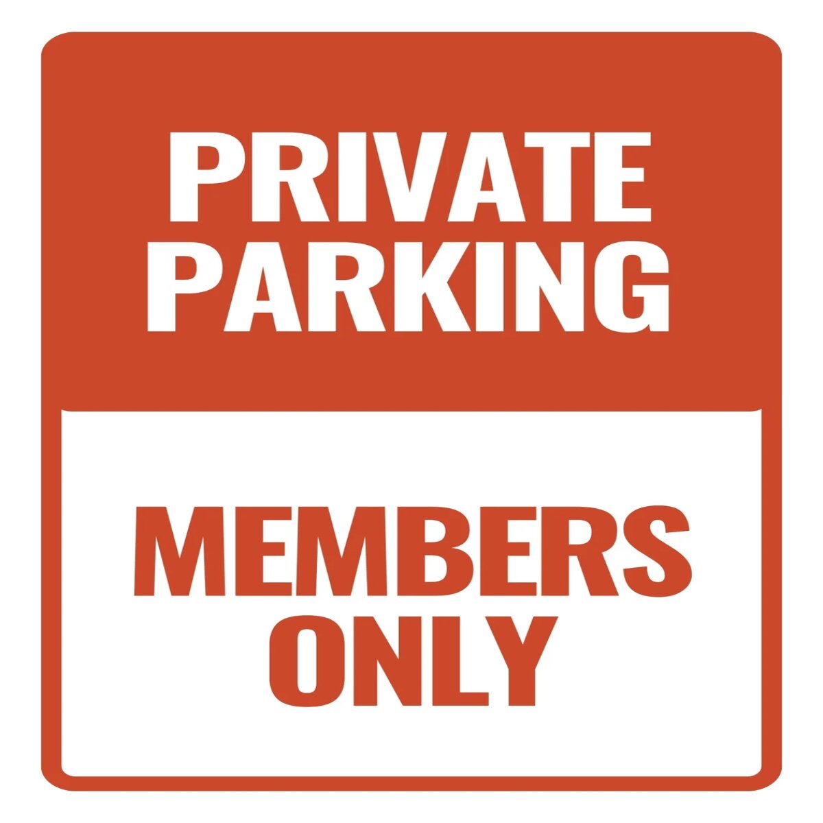 Affordable custom parking sign