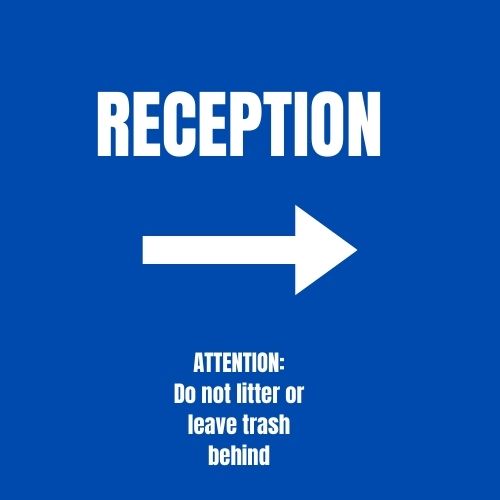 Quality Reception Sign Produced by Eloquent displays