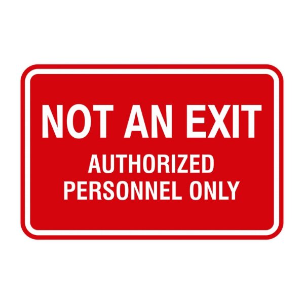 Directional "Authorized Personnel Only" sign in a Nigerian office.