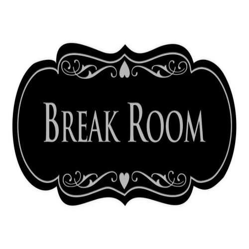 Welcoming break room door with a visible "Break Room" sign in Nigeria.