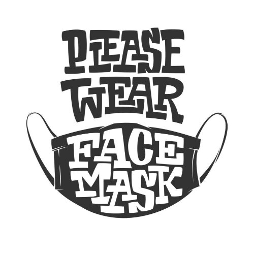 Reception area face mask sign – Lagos Nigeria