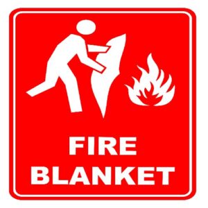Eloquent Display's durable "Fire Blanket" sign enhancing safety in Lagos.