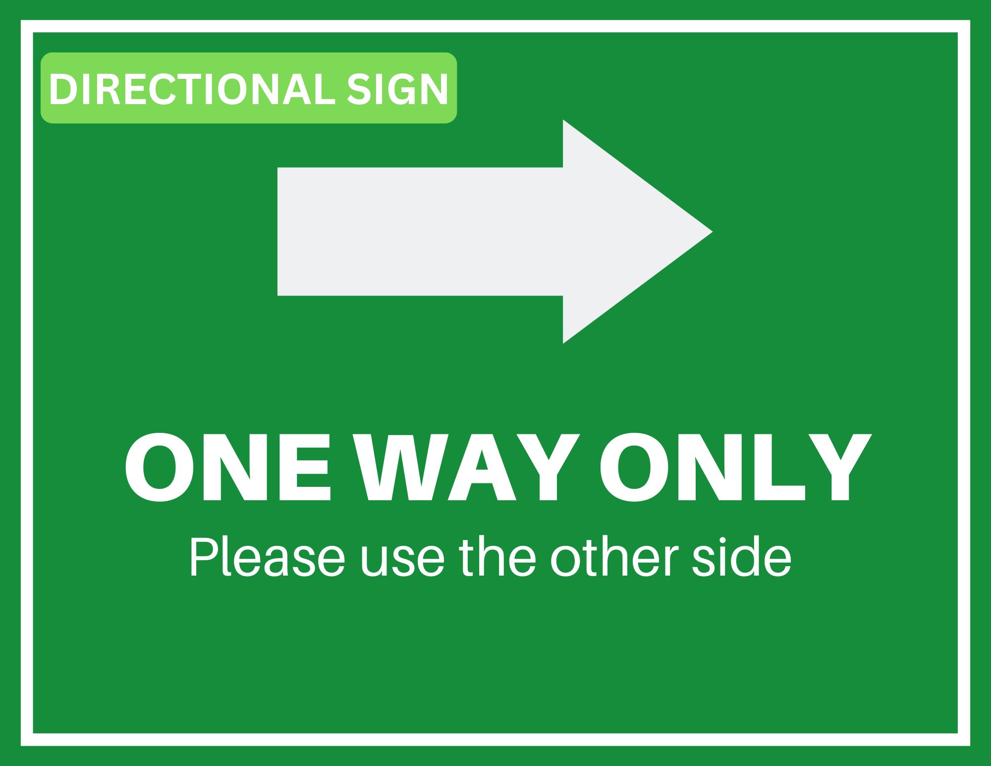 One way directional sign in lagos