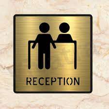 Affordable office reception sign in Lagos