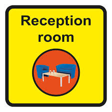 "directional reception room sign in Lagos"