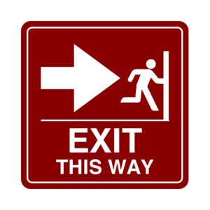 Exit this way sign sales in Lagos, Nigeria