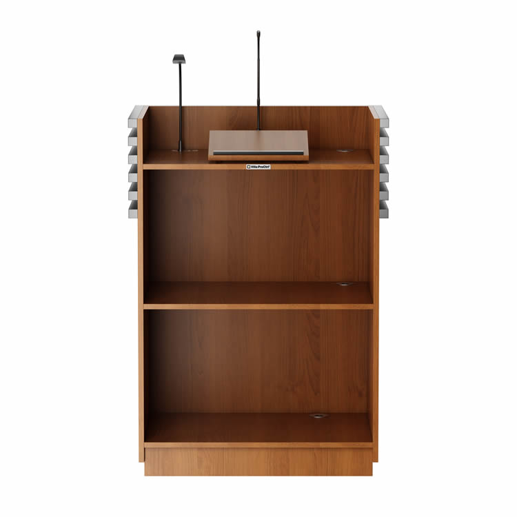 multi stripe wooden presentation lectern