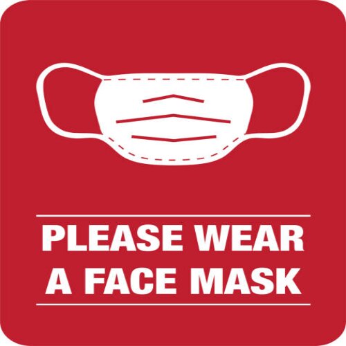 Office safety signage – face mask required in Lagos