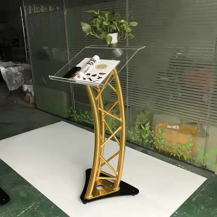 triple stand golden pulpit
