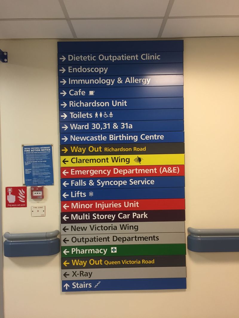 Affordable way finding hospital signage in Lagos
