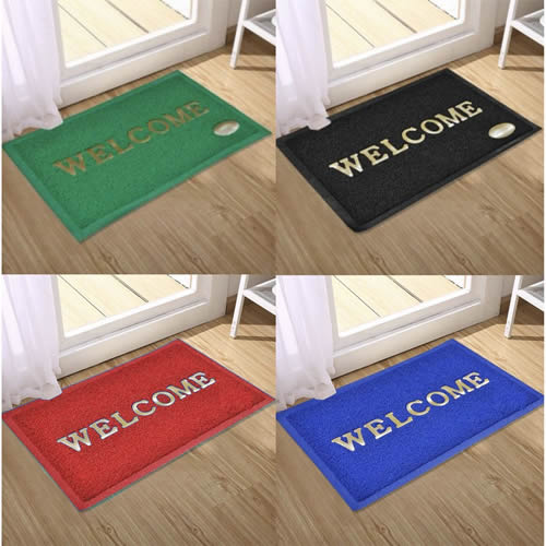 welcome branded floor mat