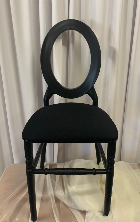 Black O Back Chairs Hire