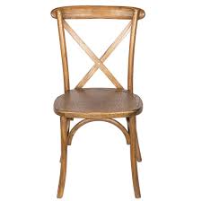 Brown Cross Back Chair