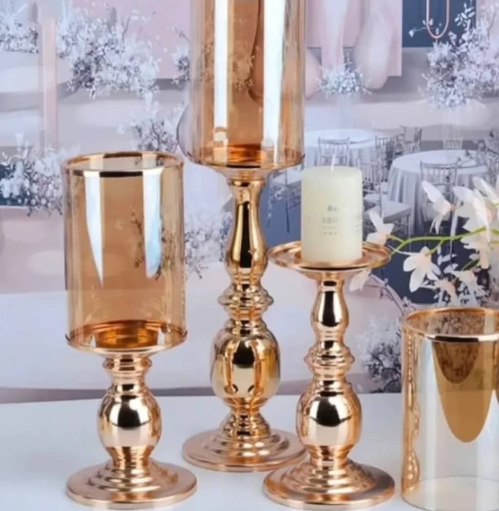 Gold Candle Holder