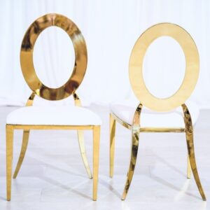 Gold O Back Chair for Rent