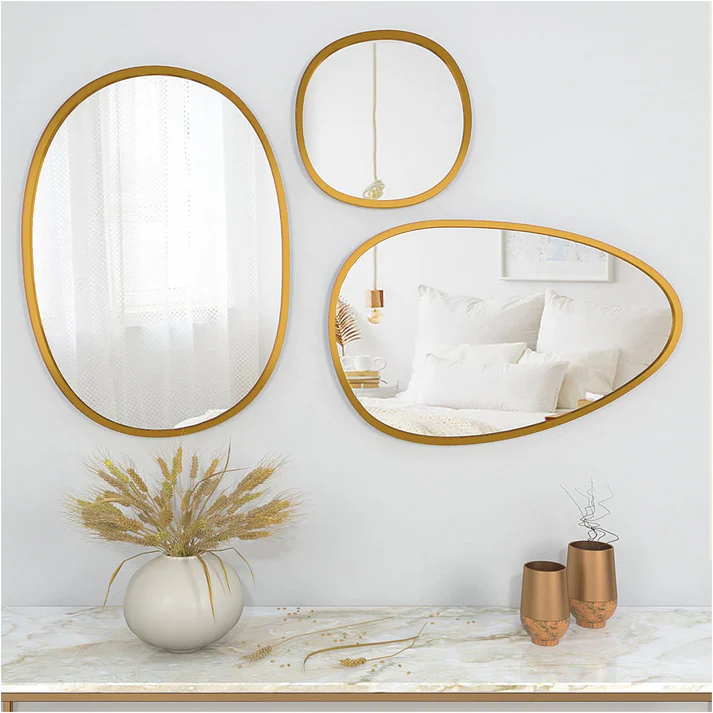 Buy modern decorative pebble mirrors in Lagos Nigeria