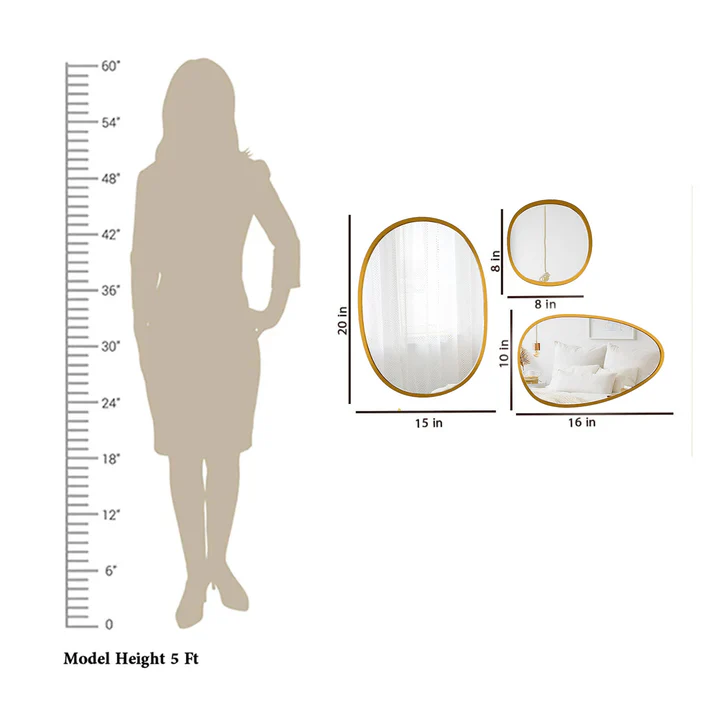 Buy modern decorative pebble mirrors in Lagos Nigeria