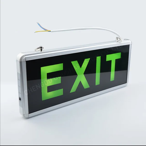 glow in the dark exit sign