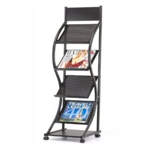 Elegant Black Steel Magazine Rack for Sale in Nigeria