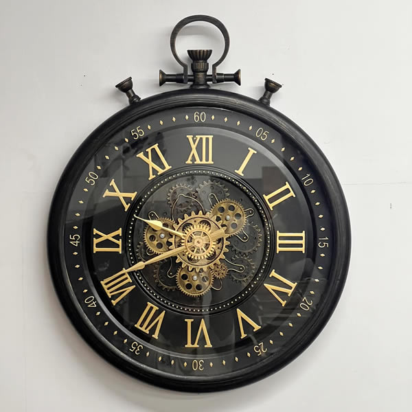 black and gold expensive wall clock