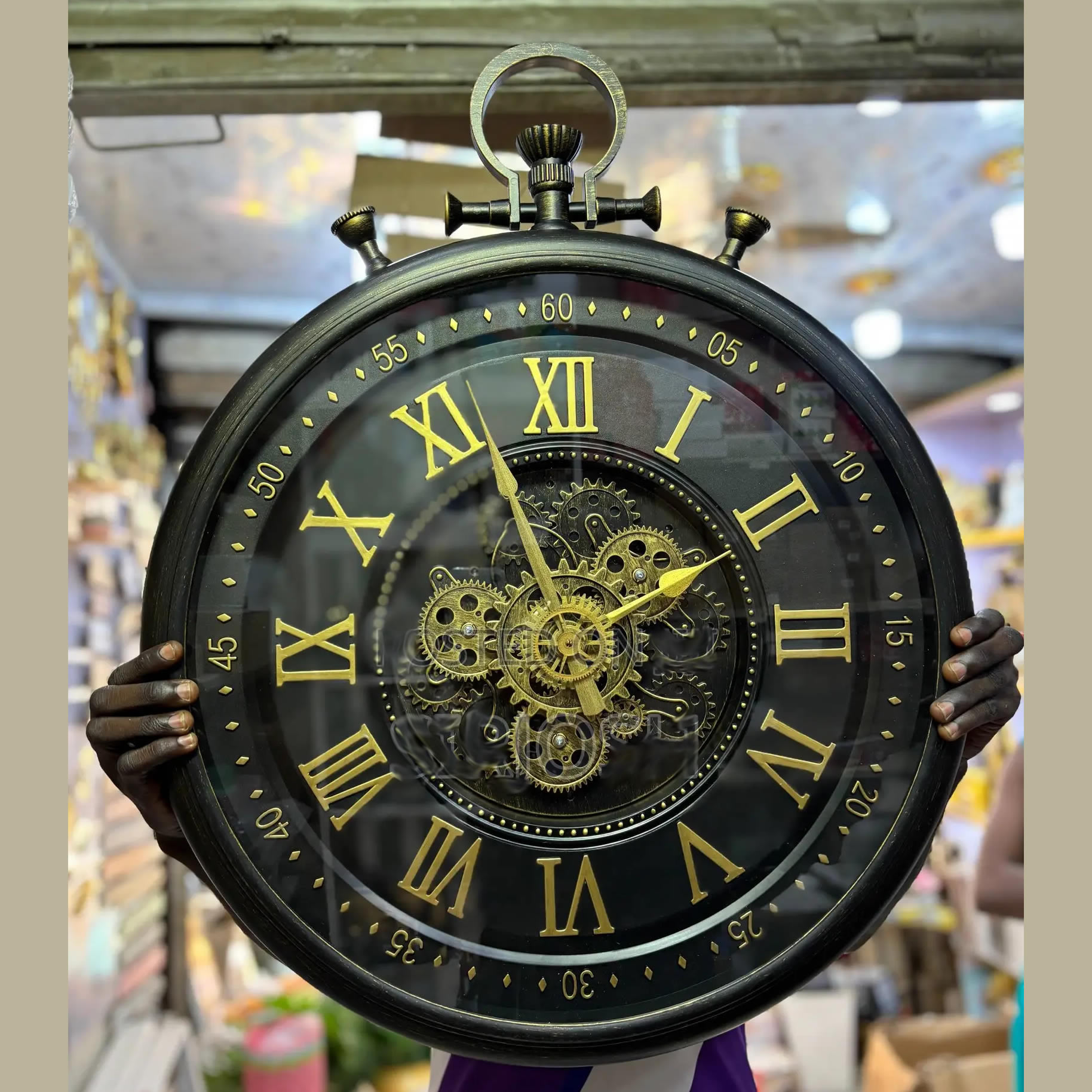 gear wall clock