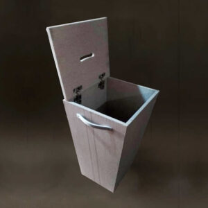 open wooden offering bucket