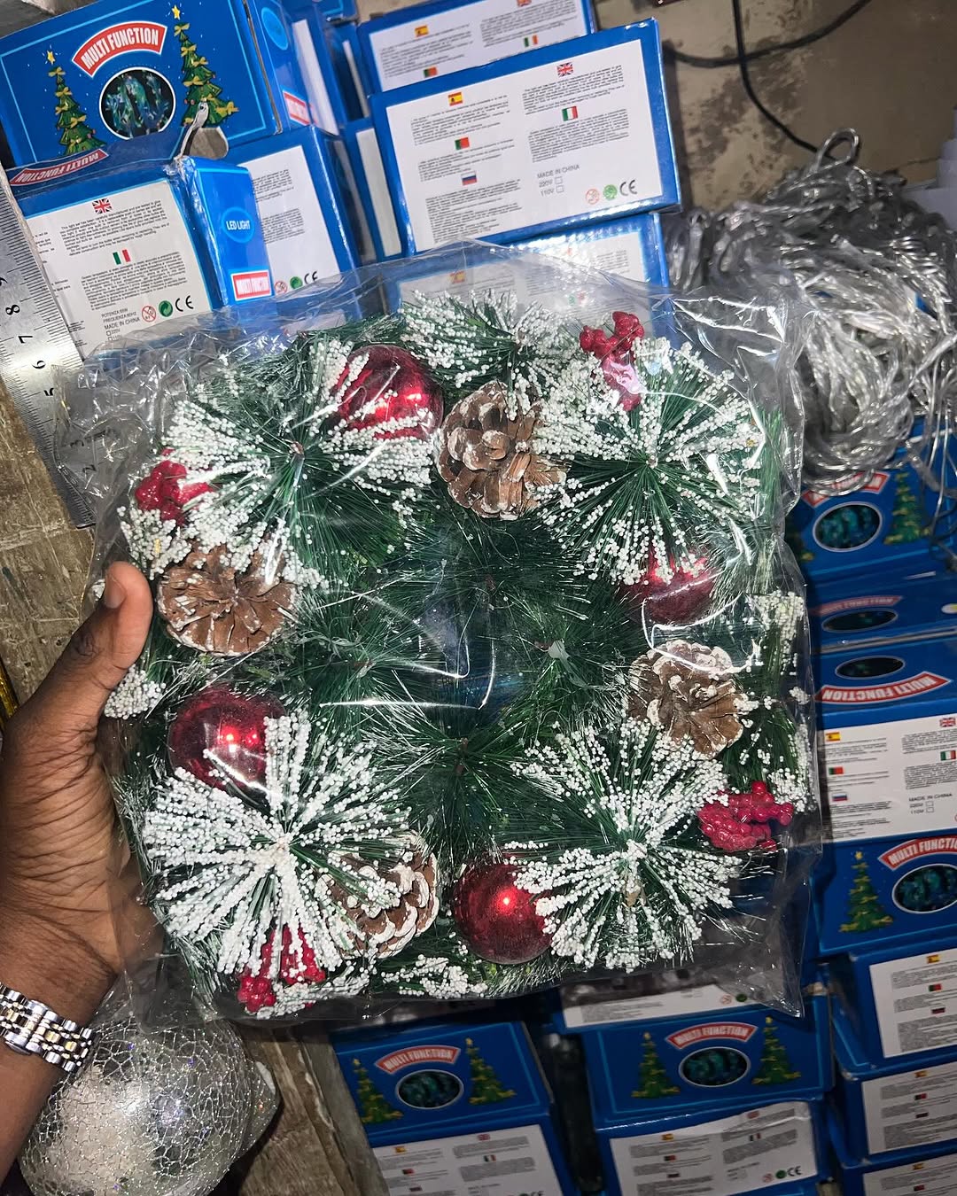 Elegant Christmas wreath in Lagos Nigeria