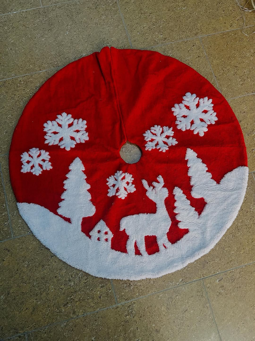 Decorated Christmas tree skirt Lagos Nigeria