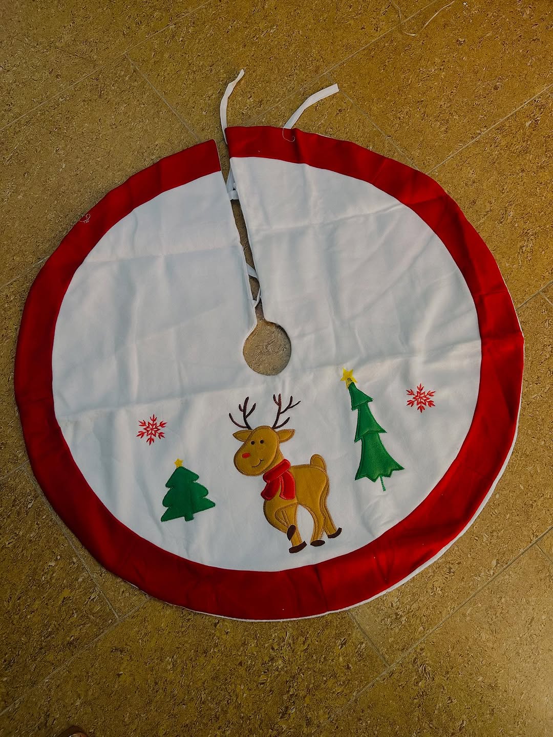 Decorated Christmas tree skirt Lagos Nigeria